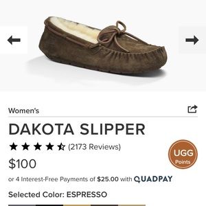 Dakota Espresso UGG Slippers